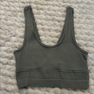 Ribbed Sage Green Bralette